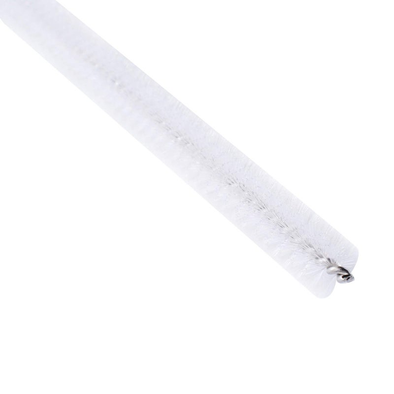 Podoy Straw Brush Pipe Cleaner with 18"" Long White Nylon Bristle Wire Stainless Steel Cleaning Pipe Straw Brush (Pack of 2) - Image 3